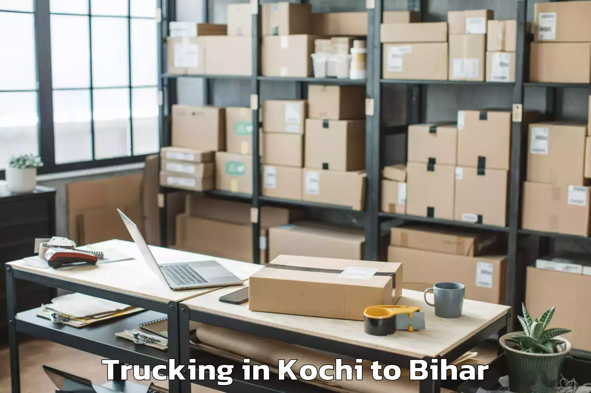 Leading Kochi to Jhajha Trucking Provider